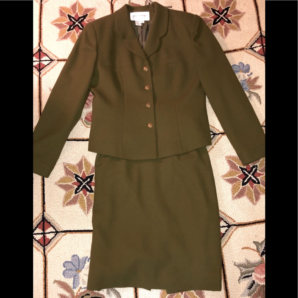 Two-piece Olive Green Suit